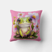 かわいいカエルinフラワーソファ クッション (裏面)