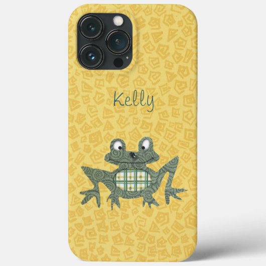 かわいいカエルiPhone 13 カバー (裏面)