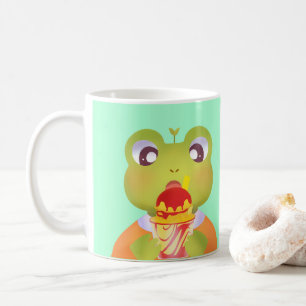 かわいいカエルMangoneadas コーヒーマグカップ