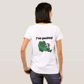 かわいいカエルTシャツ Tシャツ (裏面フル)