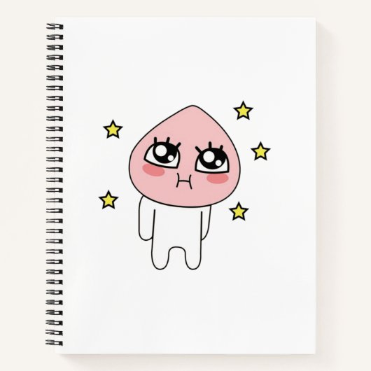 かわいいカカオの絵文字 ノートブック (正面)