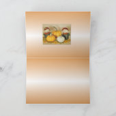 かわいいカカシ2羽のハッピー感謝祭カード シーズンカード (内部)