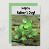 かわいいカガエルお父さんのデイカード サンキューカード (正面/裏面)