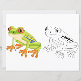 かわいいカガエルのカラーリングページ