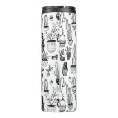 かわいいカクタスのポット植物のパターン オーダーメイド ギフト タンブラー (裏面)