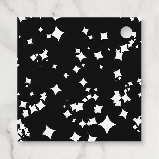 かわいいカクテルハロウィーンブライダルシャワーありがとう フェイバータグ (裏面)