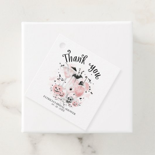 かわいいカクテルハロウィーンブライダルシャワーありがとうF フェイバータグ (インサイチュ)