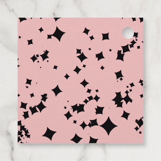 かわいいカクテルハロウィーンブライダルシャワーありがとうF フェイバータグ (裏面)