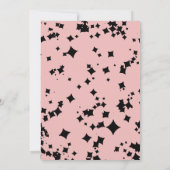 かわいいカクテルハロウィーンブライダルシャワー招待状 (裏面)