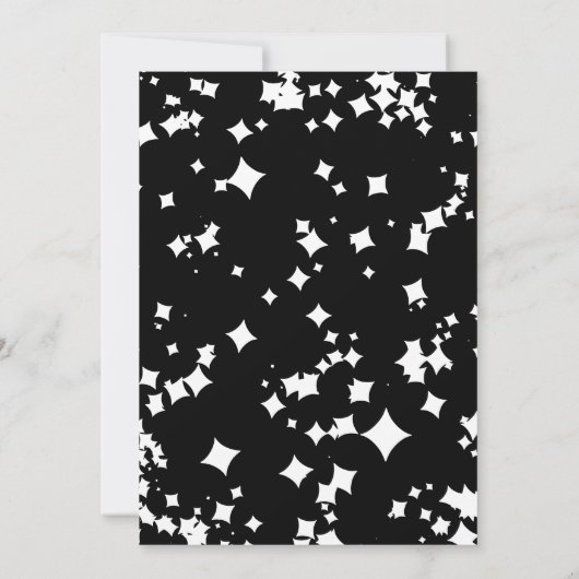 かわいいカクテルハロウィーンブライダルシャワー招待状 (裏面)