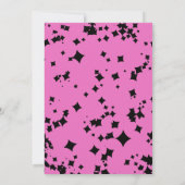 かわいいカクテルハロウィーンブライダルシャワー招待状 (裏面)