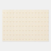 かわいいカクテルパターンピンクシンプル色のモダンシック ラッピングペーパーシート (正面3)