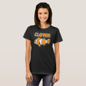 かわいいカクレクマノミの水族館の釣り Tシャツ (正面フル)