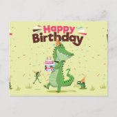 かわいいカクロクの誕生日 ポストカード (正面)