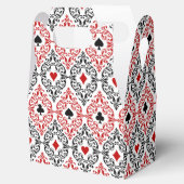 かわいいカジノまたはトランプのポーカーパーティー フェイバーボックス (オープン)