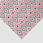 かわいいカジノまたはトランプのポーカーパーティー 薄葉紙 (詳細)