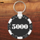 かわいいカジノチップ賭博愛好家 キーホルダー (正面)