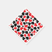 かわいいカジノ賭博カードスーツのパターンパーティー スタンダードカクテルナプキン (角)