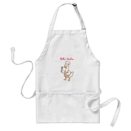 かわいいカスタマイズできるお馬鹿なガチョウの名前 スタンダードエプロン (正面)