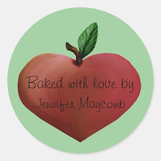 かわいいカスタマイズ可能なキッチンギフトシール ラウンドシール (正面)