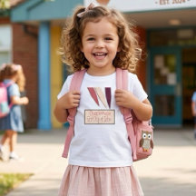 かわいいカスタマイズ可能な学校の初日