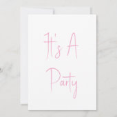 かわいいカスタマイズ子供落書きワーム描画誕生日 招待状 (裏面)