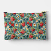 かわいいカスタムいちご柄 アクセサリーポーチ (裏面)