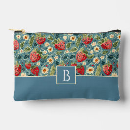 かわいいカスタムいちご柄 アクセサリーポーチ