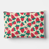 かわいいカスタムいちご柄 アクセサリーポーチ (裏面)