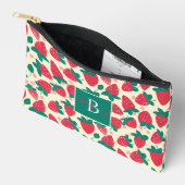 かわいいカスタムいちご柄 アクセサリーポーチ (見開き)