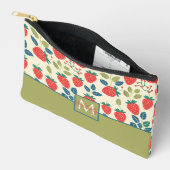 かわいいカスタムいちご柄 アクセサリーポーチ (見開き)