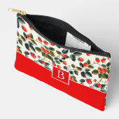 かわいいカスタムいちご柄 アクセサリーポーチ (見開き)