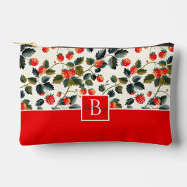 かわいいカスタムいちご柄 アクセサリーポーチ