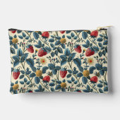 かわいいカスタムいちご柄 アクセサリーポーチ (裏面)