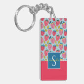 かわいいカスタムいちご柄 キーホルダー (正面左)