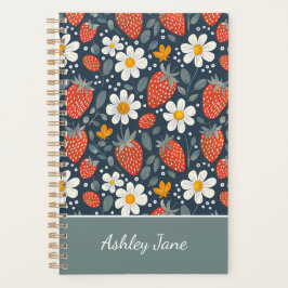 かわいいカスタムいちご柄 プランナー手帳