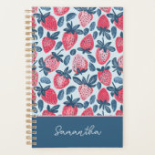 かわいいカスタムいちご柄 プランナー手帳 (正面)