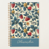 かわいいカスタムいちご柄 プランナー手帳 (正面)