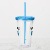 かわいいカスタムおもちゃ飛行機の男の子の名前誕生日パーティー アクリルタンブラー (右)