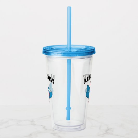 かわいいカスタムおもちゃ飛行機の男の子の名前誕生日パーティー アクリルタンブラー (右)