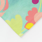 かわいいカスタムお祝いライフ記念Tシャツ フリースブランケット (角)