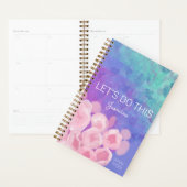 かわいいカスタムさくらんぼ咲くカラフルハート プランナー手帳 (ディスプレー)