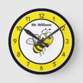 かわいいカスタムのまわりに ラウンド壁時計 (正面)