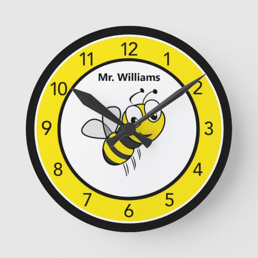 かわいいカスタムのまわりに ラウンド壁時計 (正面)