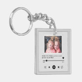 かわいいカスタムのフォトミュージックプレーヤー キーホルダー (正面左)