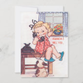 かわいいカスタムは私の花嫁の付き添いやメイド・オブ・オーナー（花嫁付き添い人） 招待状 (正面)