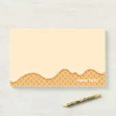 かわいいカスタムアイスクリームバニラ ポストイット (デスク)