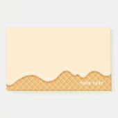 かわいいカスタムアイスクリームバニラ ポストイット (正面)