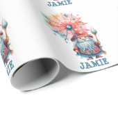 かわいいカスタムウィザードトリックまたはハロウィーンキャンディを治療 ラッピングペーパー (ロールコーナー)