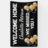 かわいいカスタムウェルカムホームバルーン 横断幕 (縦)